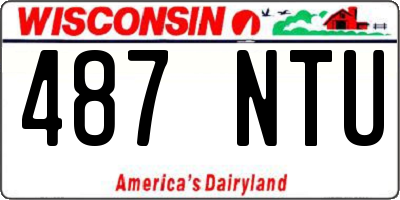 WI license plate 487NTU