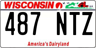 WI license plate 487NTZ