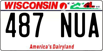 WI license plate 487NUA