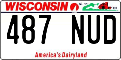 WI license plate 487NUD