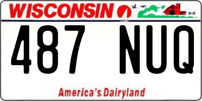 WI license plate 487NUQ