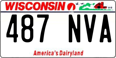 WI license plate 487NVA