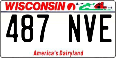 WI license plate 487NVE