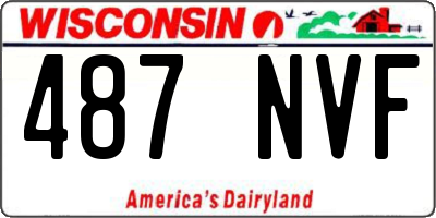 WI license plate 487NVF