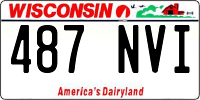 WI license plate 487NVI