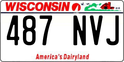 WI license plate 487NVJ