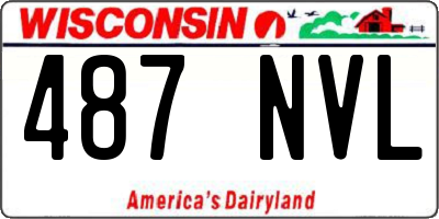 WI license plate 487NVL