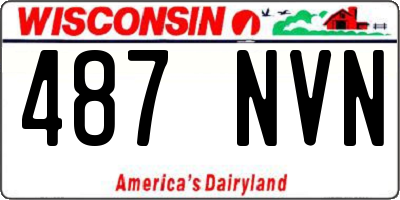 WI license plate 487NVN