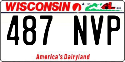 WI license plate 487NVP