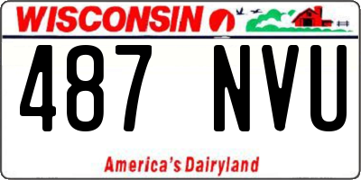 WI license plate 487NVU