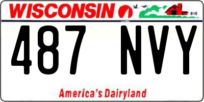 WI license plate 487NVY