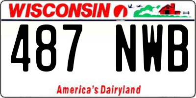 WI license plate 487NWB