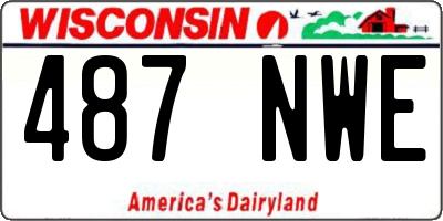 WI license plate 487NWE