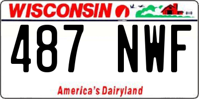 WI license plate 487NWF