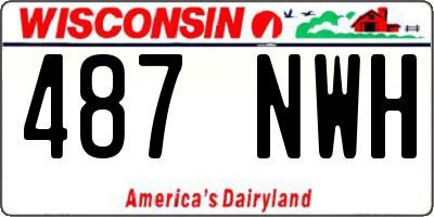 WI license plate 487NWH