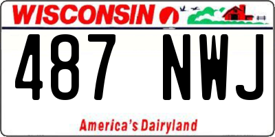 WI license plate 487NWJ