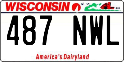 WI license plate 487NWL