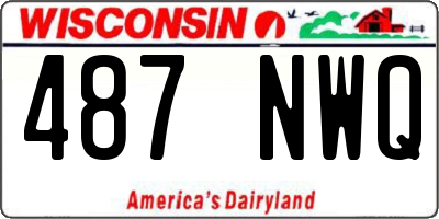WI license plate 487NWQ