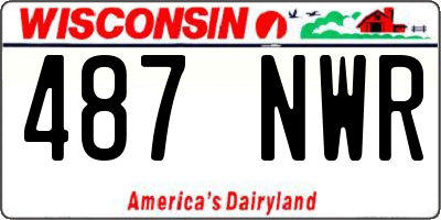 WI license plate 487NWR