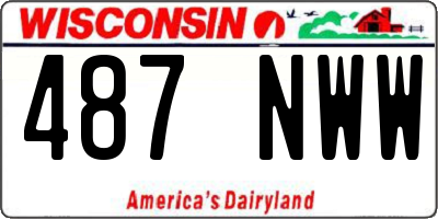 WI license plate 487NWW
