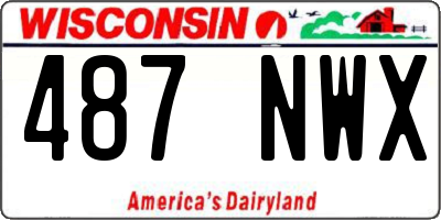 WI license plate 487NWX