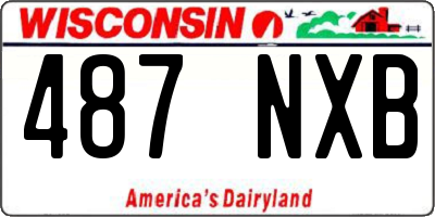 WI license plate 487NXB