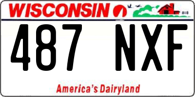 WI license plate 487NXF