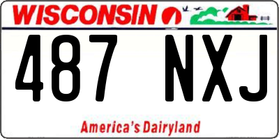 WI license plate 487NXJ