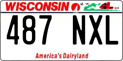 WI license plate 487NXL