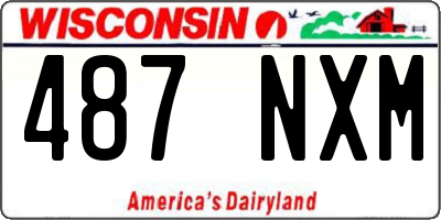 WI license plate 487NXM