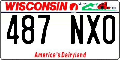 WI license plate 487NXO