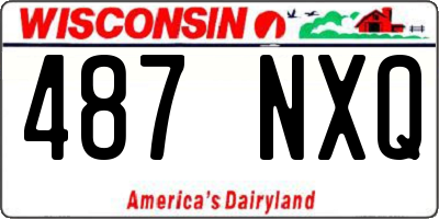 WI license plate 487NXQ
