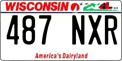 WI license plate 487NXR