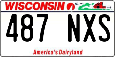 WI license plate 487NXS
