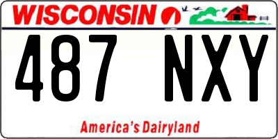 WI license plate 487NXY