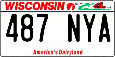 WI license plate 487NYA