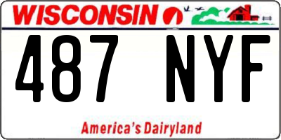 WI license plate 487NYF