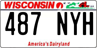 WI license plate 487NYH
