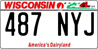WI license plate 487NYJ
