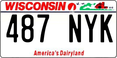 WI license plate 487NYK