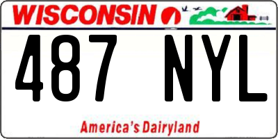 WI license plate 487NYL