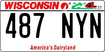 WI license plate 487NYN