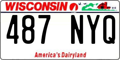 WI license plate 487NYQ