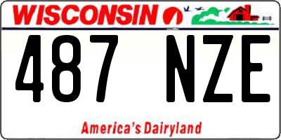 WI license plate 487NZE
