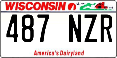 WI license plate 487NZR