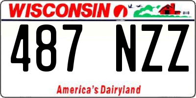 WI license plate 487NZZ