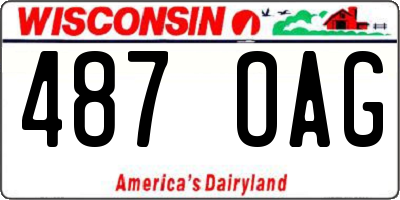 WI license plate 487OAG