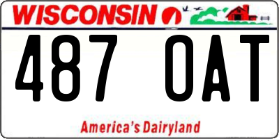 WI license plate 487OAT