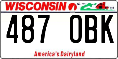 WI license plate 487OBK