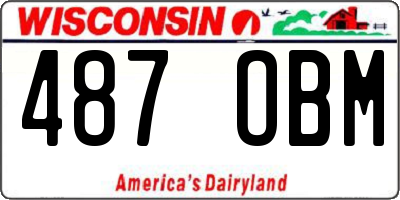 WI license plate 487OBM